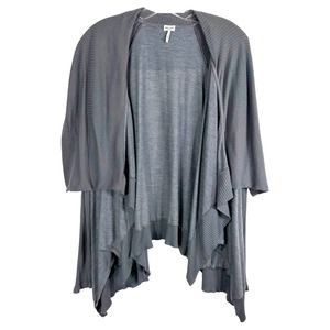 Splendid Small Sweater Cardigan‎ Shrug Gray Long Sleeve Lightweight Flowy 482